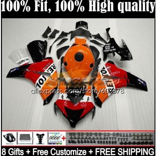 Injection For HONDA CBR1000 RR CBR 1000RR 48CL.2 CBR1000RR 08 09 10 11 CBR 1000 RR CC 2008 2009 2010 2011 Fairing Repsol orange