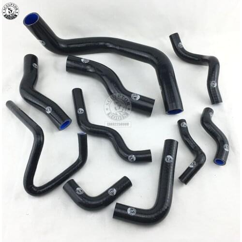 Silicone Radiator Hose Kit For NISSAN SILVIA 200SX 240SX S13 S14 S15 SR20DET (10PCS) red/blue/black