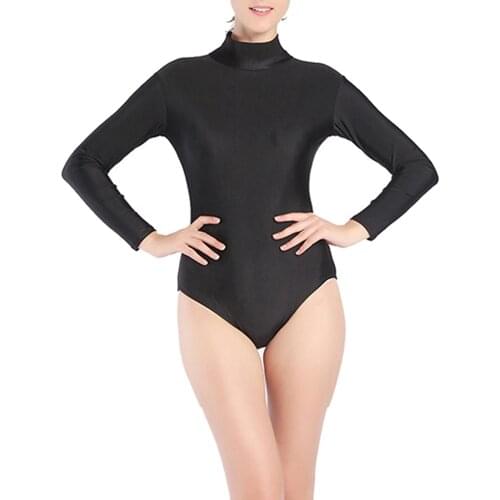 Unisex One Piece Swimsuits Zip Back Rashguard Long Sleeve Bathing Suits Womens Bodysuit for Water Sports