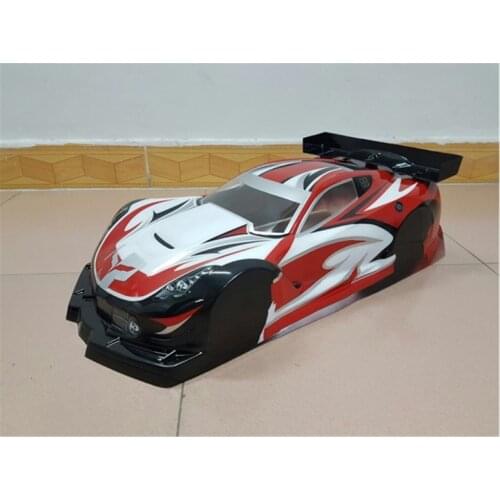 1/8 Scale C7 GT Short Clear PC Car Shell For Xray, HB, Mugen, Serpert (325mm Wheelbase)