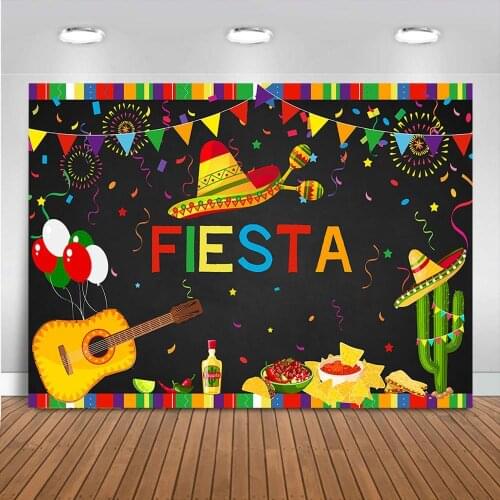 Mexican Fiesta Birthday Party Backdrop Taco Birthday Party Background Summer Fiesta Luau Pool Party Decoration Event Banner