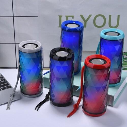 TG167 New Night Light Speaker Powerful Portable Speakers Bass Color Cool Waterproof Wireless Speaker LED Noise Reduction Audio