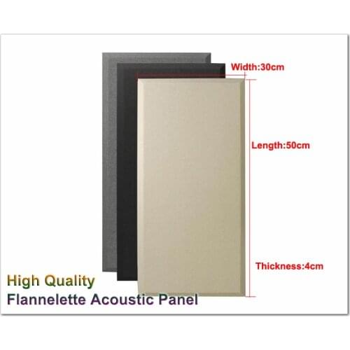 New Flannelette SOUND ABSORBING WALL PANEL Acoustic Panel Acoustics SOUND TREATMENT Special for Studio 50x30cm 1 Box (6 Sheet)