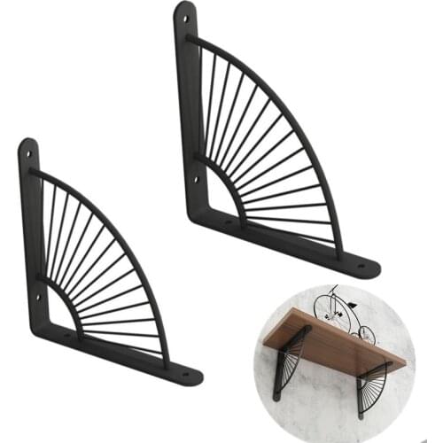 NEW Nordic style Metal wall mounted shelf support storage rack Angle Bracket Furniture Hardware home decor organizer