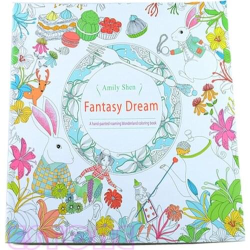 New Child Adult Fantasy Dream In Art Therapy Colouring Painting Books