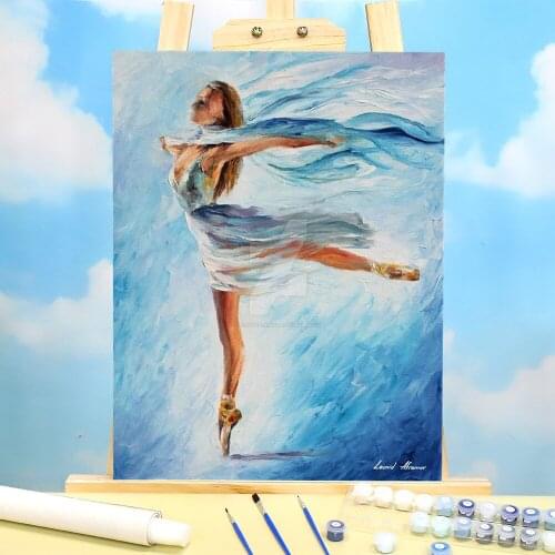 The Beautiful Sky Dance Paint By Numbers Package Oil Paints 40*50 Paiting By Numbers Wall Decoration For Adults Handiwork