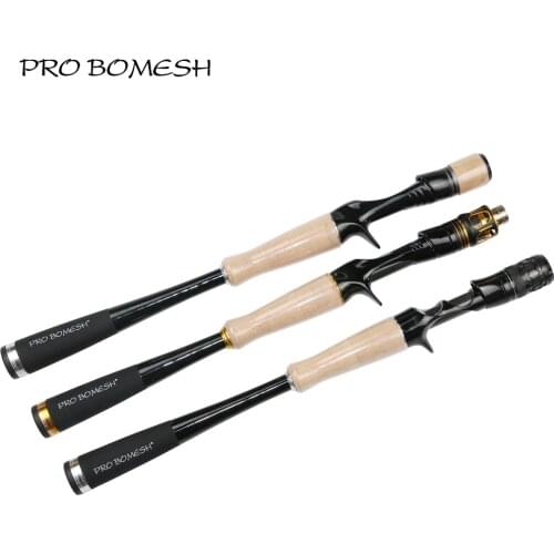 Pro Bomesh 1Set Taper Carbon Tube Grip Butt Section 3A Cork Casting Rod Building Component Handle Rod Repair DIY blank Accessory