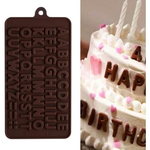 Baking Accessories Cream Cake 26 Alphabet Decorating Tools Chocolate Mold Bakery Accessories Pastry Cake Design Silicon Mold