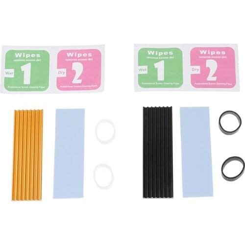 1set Pure Aluminum Cooling Heatsink Thermal Pad For N80 NVME M.2 NGFF 2280 PCI-E SSD