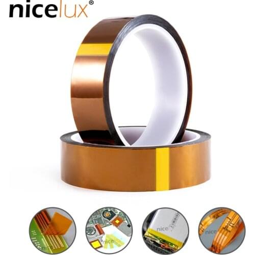 5/10/20/30mm BGA High-temperature Heat Resistant Polyimide Gold Adhesive Tape for Electronic Industry Tape 100ft