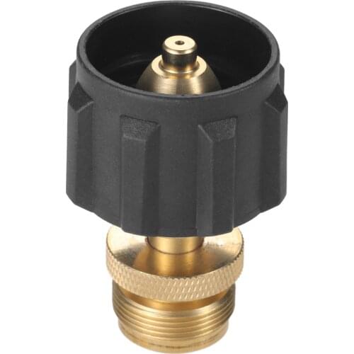 Solid Brass Propane Cylinder Adaptor Convert to 1"-20UNEF Throwaway Flexible Hose Line Adapter for Barbecue Grill Bubby Heater
