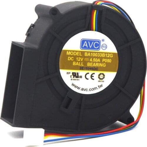 DC Blower 9733 For AVC BA10033B12G DC 12V 4.5A super violent Blower air dryer exhaust cooler