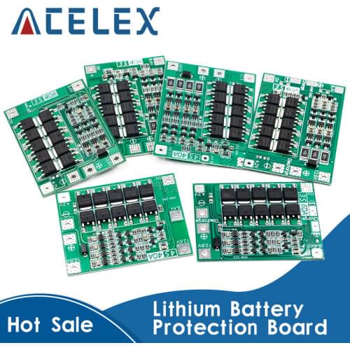 3S/4S 40A 60A Li-ion Lithium Battery Charger Protection Board 18650 BMS For Drill Motor 11.1V 12.6V/14.8V 16.8V Enhance/Balance