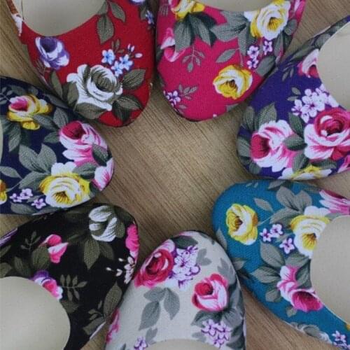 2021 Spring and Summer Womens Shoes Flat Womens Single Shoes Canvas Camouflage Rose Flower Multicolor Large Size Cloth Shoes