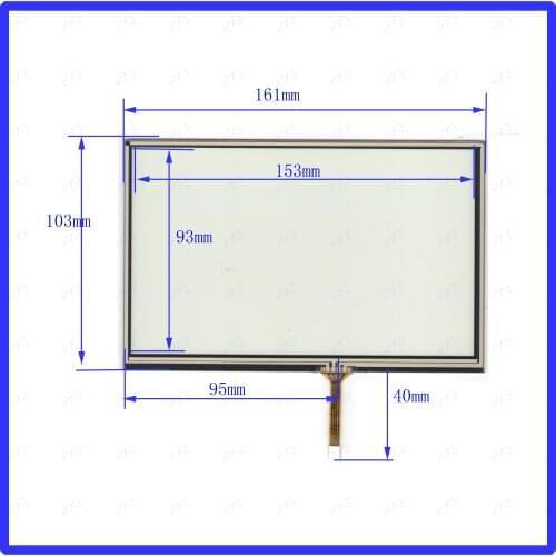 ZhiYuSun KDT2706 161*103mm 7inch 4-wire resistive touch panel for Car DVD, GPS Navigator screen glass this is compatible