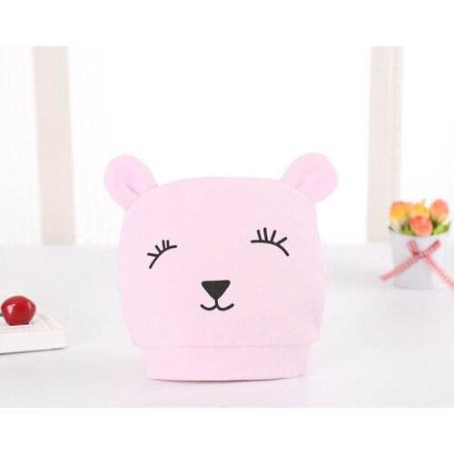 0-6M Cute Newborn Baby Boy Girl Cartoon Animal Turban Cotton Hat Soft Baby Cap