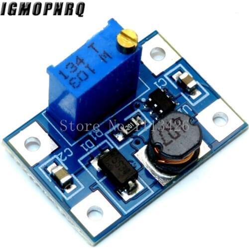 10pcs/lot Large current 2A DC-DC SX1308 Step-UP Adjustable Power Module Boost Converter