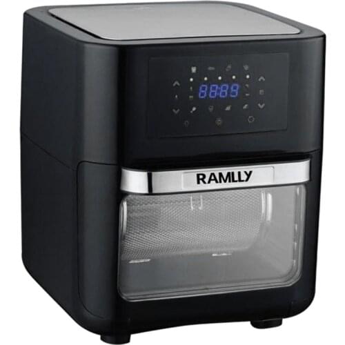 12L Digital Air Fryer Low Fat Cooker Oil Free Fries Rotisserie Dry Stainless Steel 1500W EU Plug