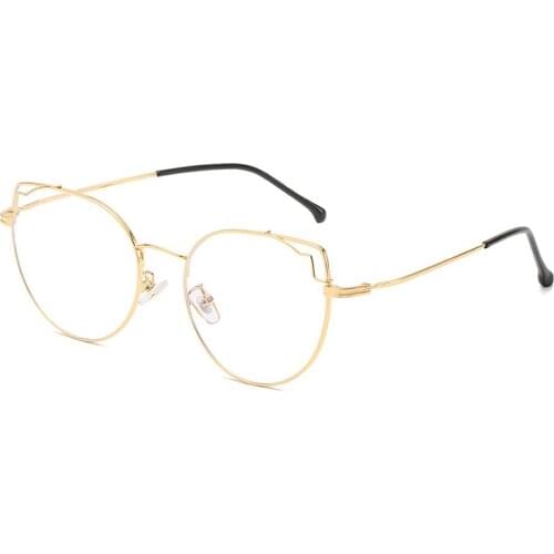 2021 Cat Eye Blue Light Blocking Glasses Women Fashion Prescription Reading Eyeglass Frame Computer Eyewear Female UV400