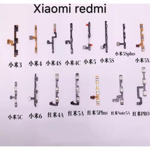 3 4 4S 4C 5 5S 5Splus 5X 5C 6 Redmi 4A 5A 5plus note5A PRO Power Volume FPC FFC Flex Cable Button Voice PCB Board Connector MIC