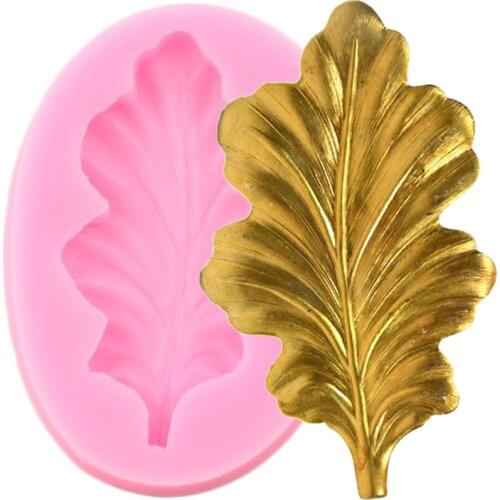 3D Leaves Cake Border Silicone Mold DIY Baby Birthday Fondant Cake Decorating Tools Candy Resin Clay Chocolate Gumpaste Molds