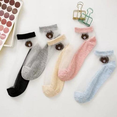 5 Pairs Hot Sale! Summer High Quality Women Velvet Socks Female Socks Summer Thin Silk Transparent Ankle Sox Womens Socks