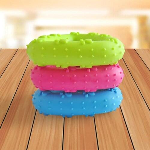 5PCS Pet Chew Toy Cute Triangular Paw Print Dog Training Toy Dog Teething Toy