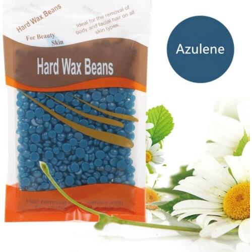 Azulene 100g/Pack Wax Beans Depilatory Hot Film Wax Pellet Removing Bikini Face Hair Legs Arm Hair Removal Bean Unisex TS04