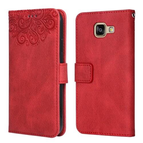 For Samsung A3 2016 A310F SM-A310F 4.7'' Flower Embossing Case Coque A310 Wallet Flip Leather Case for Samsung A3 2016 Cover