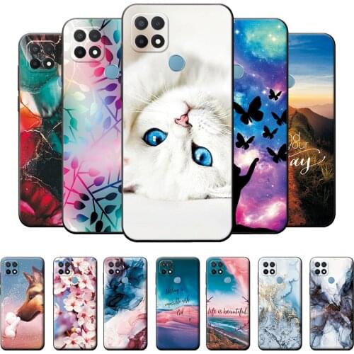 For Oppo A15 Case Oppo A15 Cute Cat Back Cover Protective Case For Oppo A15 Case Bumper Oppo A15 6.52 inch TPU Silicone Cover