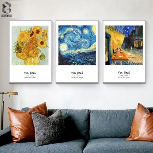 Van Gogh Famous Painting Canvas Art Print Poster Wall Picture for Living Room Decoration Abstract Home Decor