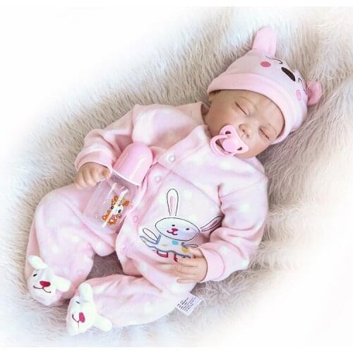 New 55cm Soft Body Silicone Reborn Baby Dolls Toy For Sale Best Gift For Girl Kid Girls Brinquedos Newborn NPKCOLLECTION Babies