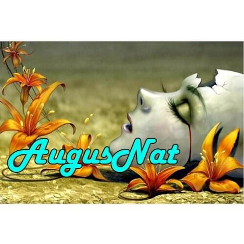 Lily diamond painting halloween skull mask daimond embroidery kit flower puzzle pictures diamant mosaic canvas paint poster