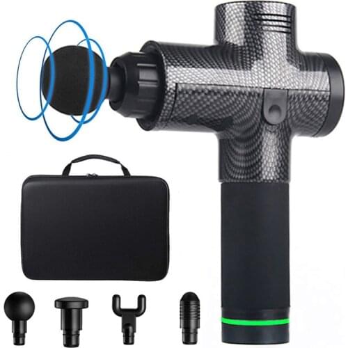 The Hottest Gift Fitness Home LED Massage Gun, Handheld Electric Full Body Massager Muscle Massage Gun for Pain Relief