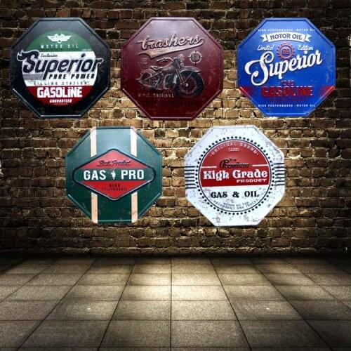 Plaque Metal Vintage Irregular Signs Advertising Board Wall Pub Coffee Restaurant Home Art Decor 32CM U-4