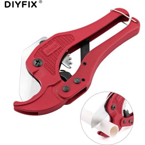 DIYFIX 3-40mm PVC Pipe Cutter Shears SK-5 Ratchet Scissors Tube Cutter PVC/PU/PP/PE Hose Cutting Hand Tools