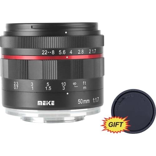 MK 50mm f/1.7 Large Aperture Manual Focus Lens for Fuji X-mount Mirrorless Cameras X-E3/X-T2/X-T3/XT20 with Full Frame/APS-C