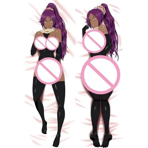 MMF Japanese Anime BLEACH characters Ichigo Shihouin Yoruichi Dakimakura Pillow cover Grimmjow Jaegerjaques Body Pillowcase