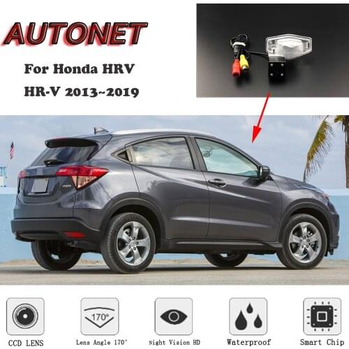 AUTONET HD Night Vision Backup Rear View camera For Honda HRV HR-V For Honda Vezel 2013~2019 CCD/license plate Camera