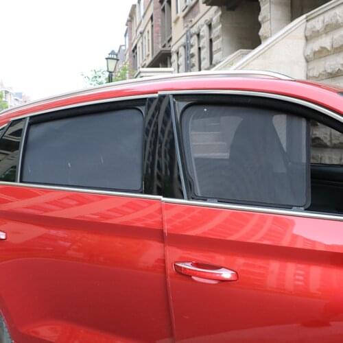 For Skoda Kodiaq 2017 2018 2019 Car Window Sunshield Cover Sun Visors Sun Shade Sun-proof Gauze Mesh Cover Trim