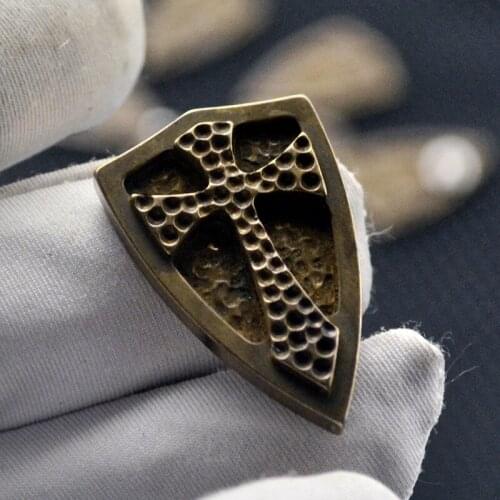 Knife Diy Steel flame Dog Claw Paw Brass Copper Knife Bead EDC Fire EDC Back Clip Tools for Emerson Steel Fire XM18 Accessories