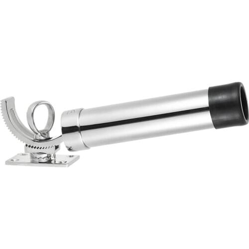 316 Stainless Steel Fishing Rod Rack Holder Adjustable Removable Deck Mount Fishing Tackle Support for Boat and Yacht Crankbaits