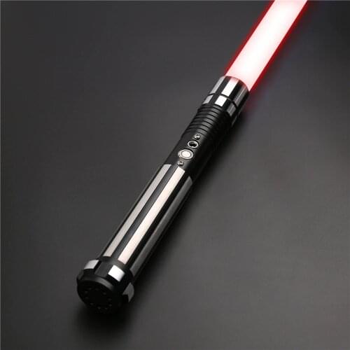 CIELTAN RGB Lightsaber 1 inch Heavy Dueling blade With 12 Kinds Light Colors 6 sets Soundfonts Force FX FOC Blaster Metal Handle