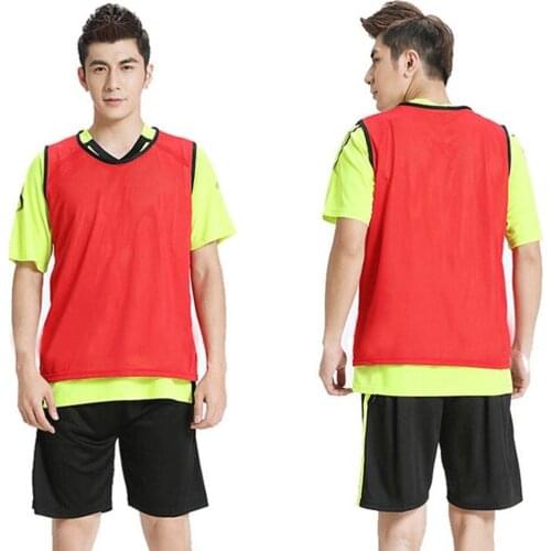 Unisex Kids Adult Outdoor Sport Football Training Match Mesh Sleeveless Vest Top New outdoor Training Sport Singlet