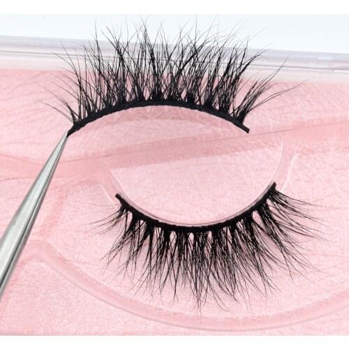 Visofree 3D Mink Lashes Handmade False Eyelashes Thick Crisscross Mink Lashes Cruelty free Reusable Lashes M12 mink lash
