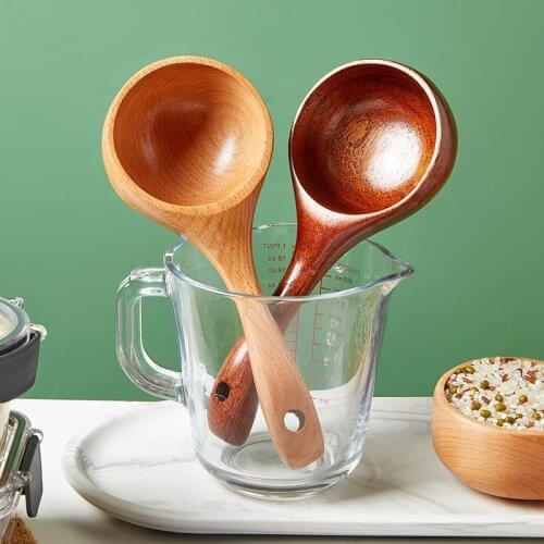 Big Soup Spoon Long Tablespoons Large Wood Spoon Long Handled Wooden Soup Spoon Ladle Big Dessert Spoon Big DinnerTablespoon