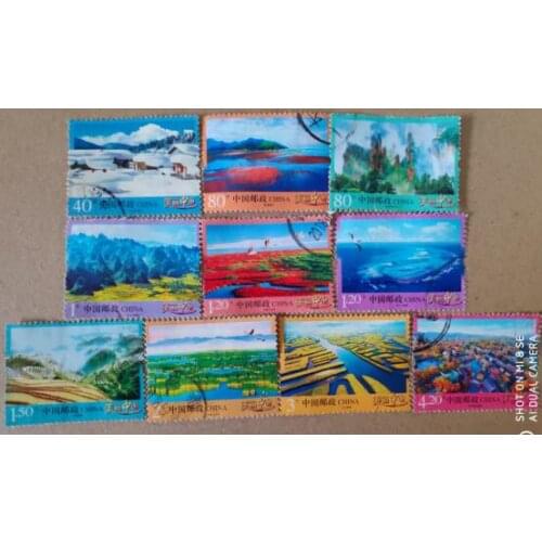 10 PCS Beautiful China China Post Stamps Postage Collection