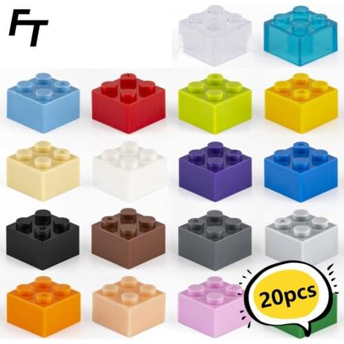 20pcs Small Particle 3003 High Brick 2x2 DIY Block Compatible with Creative Gift Build Moc Building Blocks Castle Toy