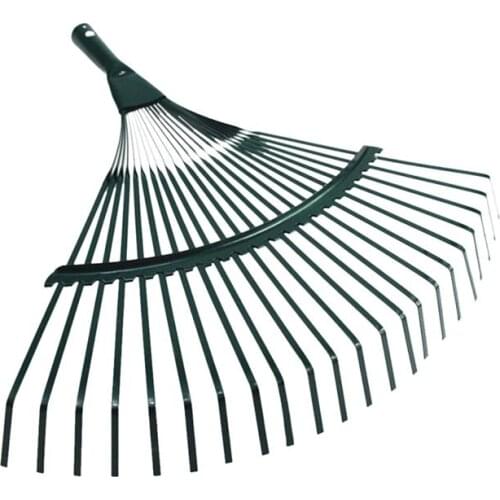 1PC Leaf Rake Portable Iron Wire Durable 22 Teeth Cleaner for Grass