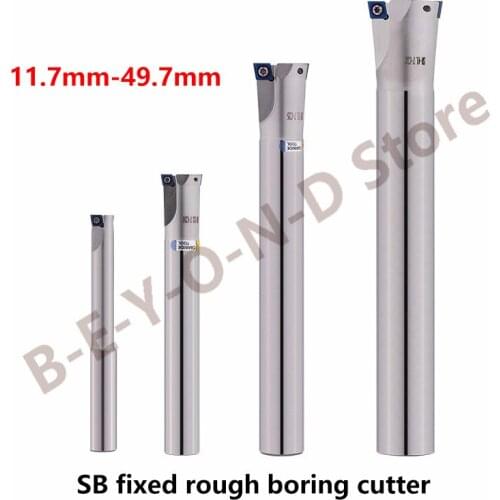 BEYOND SB Twin-bit Rough Boring Head Tool Bar 90 degree Fixed Boring Cutter Milling Holder SB C16-17.7-130-2T CNC 11.7 14.7-47.7